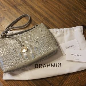 NWOT Brahmin Anytime Mini silver/sage Melbourne
